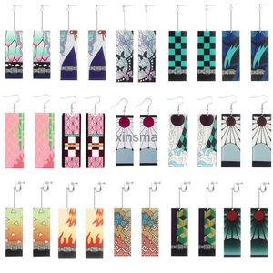 Stud Creative Anime Acrylique Boucles D'oreilles Pour Femmes Démon Couche Papillon Tanjiro Oreille Goutte Fans À La Mode Cosplayer Bijoux Accessoires Cadeaux YQ240129