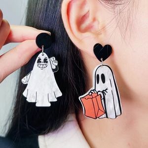 Stud Dangle Kroonluchter Halloween Karakter Kasteel Spook Acryl Oorbellen Voor Leuke Accessoires Sieraden Designer Oorbellen Hoge Kwaliteit2024