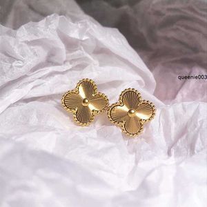 Pendientes Vans Cleef de plata 925 de diseñador de tachuelas para mujer, Color sólido, el mejor regalo para novia, esposa, pendientes para fiesta y boda, joyería