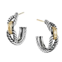 Stud Designer DY Top Sterling Sier Double boucles d'oreilles torsadées boucles d'oreilles en forme de C accessoires bijoux haut de gamme mode