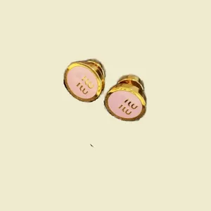 Stud designer sieraden oorbellen dubbelzijdig dragen veelkleurige prachtige oorbellen voor mans dames oorbellen eenvoudig rood goede kwaliteit zh202 H4