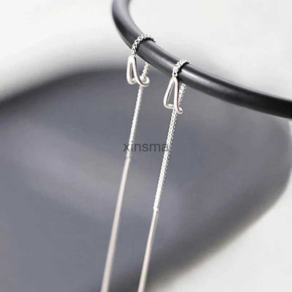 Stud Drop Ear Line Longues Boucles D'oreilles Suspendues Pour Femmes Argent Or Couleur Zircon Cristal Piercing Threader Boucle D'oreille Accessoires Bijoux YQ240129