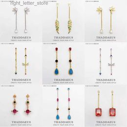 Boucles d'oreilles pendantes libellule colorée Europe été tout nouveau bijoux fins bohême cadeau pour les femmes YQ231211