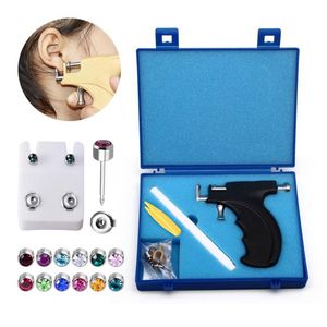 Stud Ear Piercing Pistola Kit de herramientas Pendiente Pericings Herramientas Orejas Nariz Ombligo Labio Piercer Máquina Studs Pendientes Inicio Pearcings KitsStudS277K