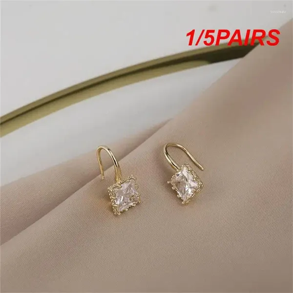 Boucles d'oreilles en Zircon français, 1/5 paires, adaptées à toutes les occasions, légères, luxueuses, confortables à porter, grand choix de cadeaux