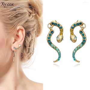 Boucles d'oreilles STAD 1 paire Femmes Sploitant Crystal Snake Ear Cuff Crawler Crawler