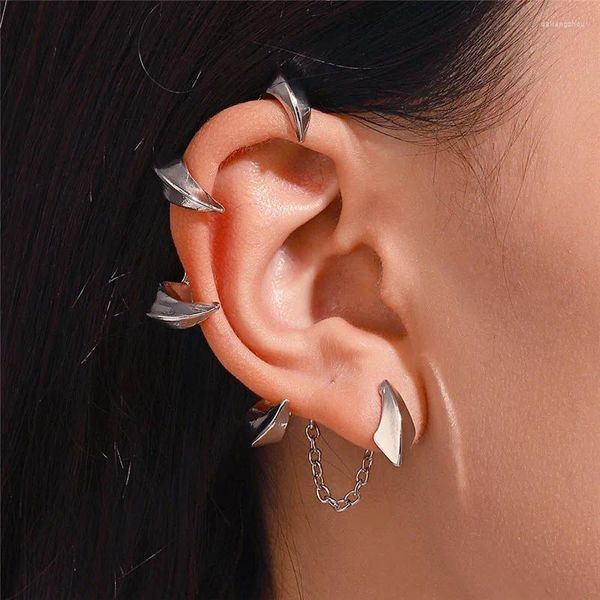 Boucles d'oreilles 1 pcs chien griffe alliage oreille clip pour les femmes mode gothique diable foncé gland boucles d'oreilles à la mode punk bijoux accessoires cadeau