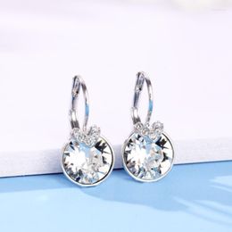 Stud -oorbellen 11.11 Fashion Small Bella Boucle D'Oreille Femme 2022 gemaakt met Oostenrijk Crystal For Women Wedding Party Jowery Accessory