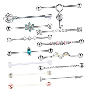 Boucles d'oreilles étalon 13X 14 Halquette industrielle de calibre 38 mm Style Piercing Jewelry