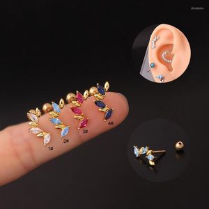 Pendientes de tuerca 1 pieza 1,2mm varilla gruesa pendiente de acero inoxidable para mujeres 2022 moda coreana puños de oreja joyería Piercing adolescentes