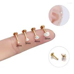 Boucles d'oreilles 1 pièce G23 Titanium Acier inoxydable Plug In Labret pour femmes 2024 Piercing de manchette d'oreille