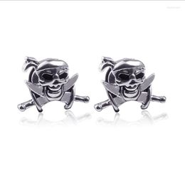 Boucles D'oreilles 1 Pièce Simple Drôle De Clown Fantôme Goujons Boucle D'oreille Piercing Gothique Squelette En Acier Inoxydable Pour Hommes Femmes Cadeau Bijoux