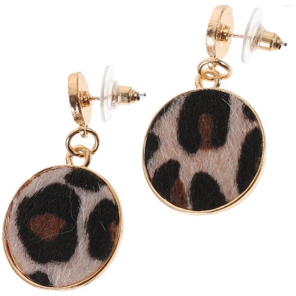 Boucles d'oreilles 2 PCS / Set Léopard Brouille à oreilles imprimée bijoux géométrique Drop Pendant Résine irrégulière