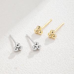 Stud -oorbellen 2022 mode 18k goud vergulde 925 Sterling Silver Cluster bollen voor vrouwen fijne juwelierpendientes