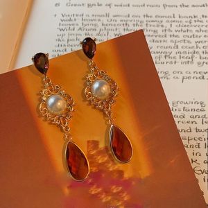 Boucles d'oreilles 2022 coréen Imitation perle boucle d'oreille pour les femmes couleur or rond Ift conception irrégulière bijoux de mode inhabituels