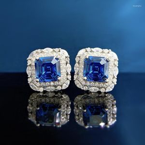 Oorknopjes 2023 Royal Blue 7 met paardenoog en volle diamant worden uitgegeven door Amazon