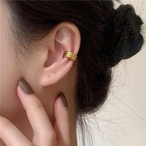 Boucles d'oreilles à tige en acier inoxydable 2023, Clip sur manchette à trou non percé, faux sans perçage, boucle d'oreille pour cartilage, boucle d'oreille réglable