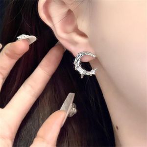 Boucles d'oreilles étalon 2023 y2k étoile lune pour femmes charme de luxe bijoux bijoux cool accessoires quotidiens élégants de la fête des femmes