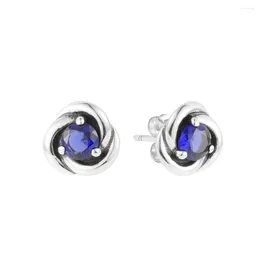 Stud Oorbellen 2024 September Geboortesteen Eternity Cirkel 925 Sterling Zilveren Sieraden Voor Vrouwen Bijoux Brincos