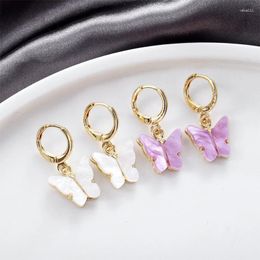 Boucles d'oreilles tendance corée du sud pour femme, Mori papillon, Super fée, fille mignonne, boucle d'oreille, bonne qualité, 2024