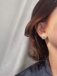 Pendientes de tuerca para mujer, joyería de lujo clásica de alta calidad para mujer, circonitas puras 925 plateadas, forma ovalada amarilla, tendencia 2024