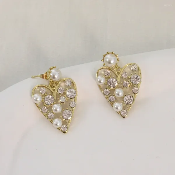 Boucles d'oreilles à goujons 24 Géométrique Bow Set Diamond Pearl Perle supérieure Tempérament Love Starfish