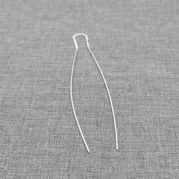 Boucles d'oreilles à tige en argent Sterling 925, 2 pièces, enfile-boucles d'oreilles en U, chaîne gourmette, fils d'oreille