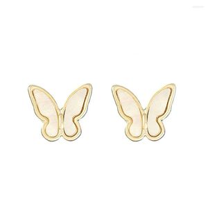 Boucles d'oreilles à tige 3 pièces Badge Pin joli article de mode dame broche Style romantique blanc papillon vêtements accessoires