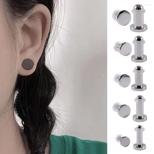 Stud Oorbellen 4 Stuks Cilinder Oordoppen Draagbare Metalen Spiegel Oppervlak Meters Expander 1mm-5.5mm Punk taper Mannen Vrouwen