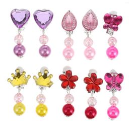 Oorknopjes 5 paar clip-on speelsieraden Dangle Earring Set