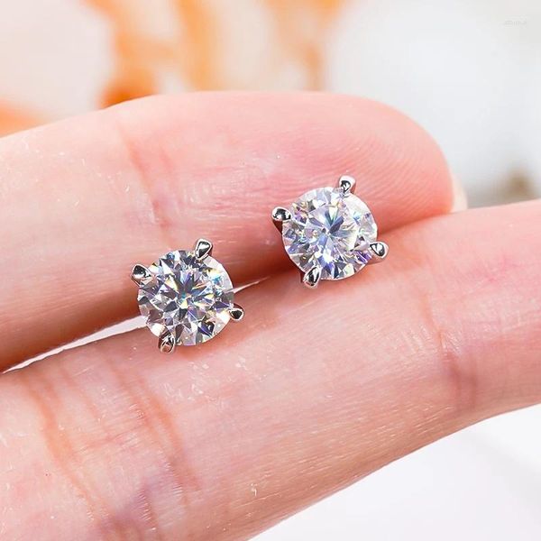 Boucles d'oreilles à tige en Zircon 5A, en argent Sterling S925, plaqué platine, ne se décolore jamais, bijoux fins pour femmes, OL été