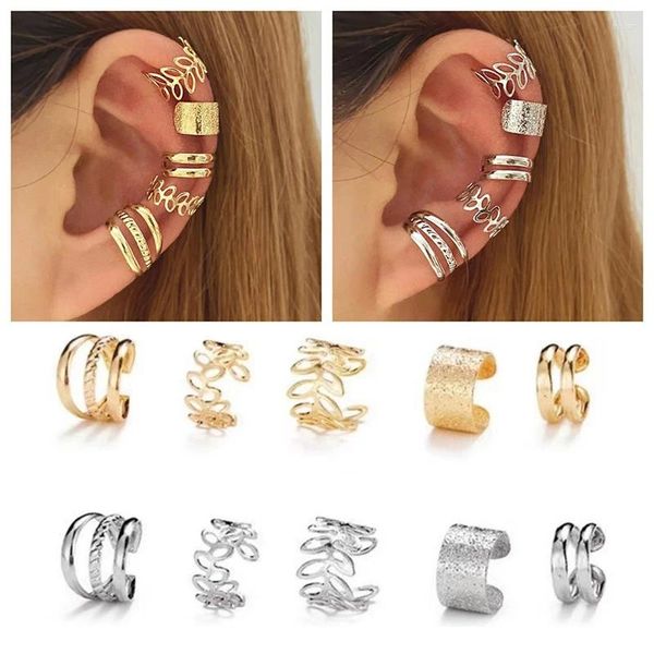 Pendientes de sementales 5pcs/conjunto de personalidad simple de pecho de personal accesorios clásicos de joyería para mujeres ropa de fiesta diaria al por mayor