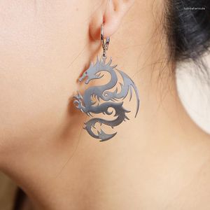 Boucles d'oreilles à tige 6 paires/lot bijoux mode alliage de métal Anime Dragon pour les femmes 2023