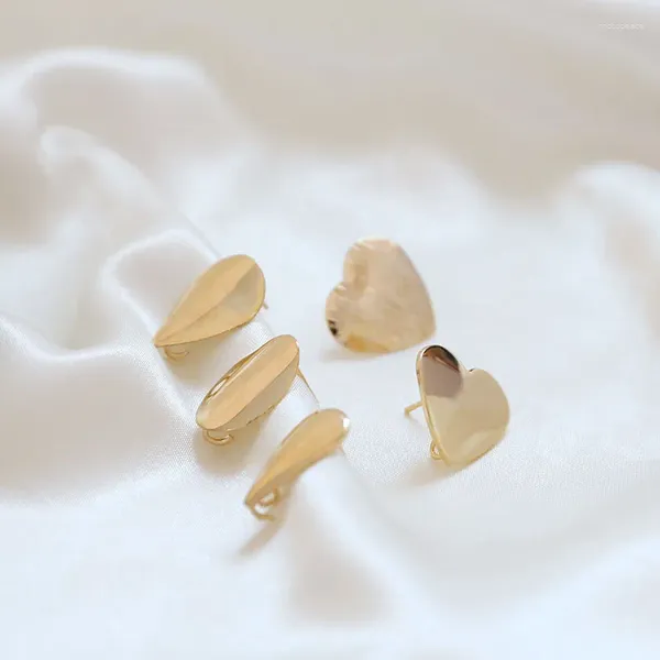Boucles d'oreilles 6 pièces 2023 mode classique couleur or amour pour femmes bijoux Simple géométrique ovale matériau pendentif
