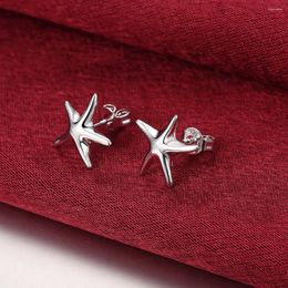 Boucles d'oreilles à tige en argent 925, étoile, couples, dames, hommes, cadeaux d'anniversaire, jetons d'amour