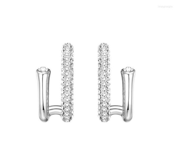 Boucles d'oreilles 925 Silver Sterling Diamond Earge pour femmes Aros Mujer Oreja Round Hypoallernic Bohemia Orecchini Femme Girls1397558