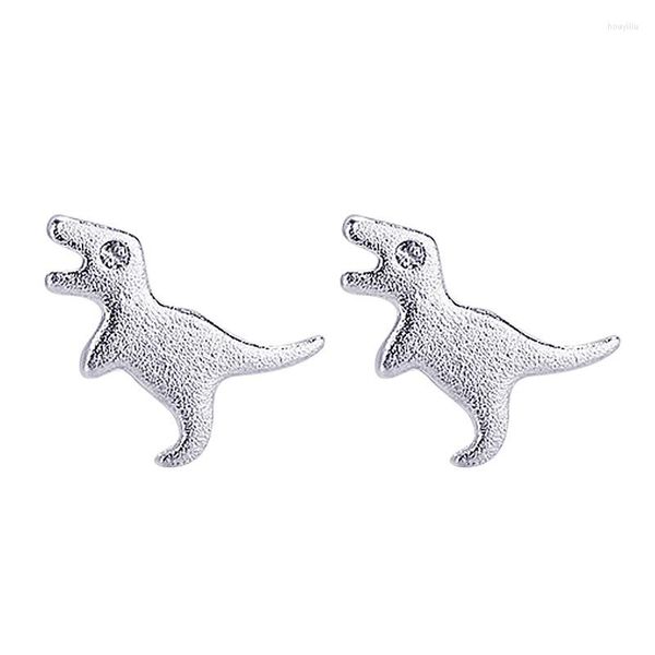 Boucles d'oreilles en argent Sterling 925 massif Piercing Animal dinosaure pour femmes filles cadeau de fête de mariage Femme bijoux Eh1030