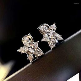 Stud-oorbellen 925 Sterling Silver Earings Koreaanse mode Zonnebloem Charms voor vrouwen 2022 High-end Fine Jewelry Anti Allergic