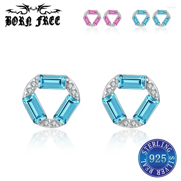 Pendientes de tuerca de Plata de Ley 925, joyería original, Pendientes minimalistas para Mujer, Pendientes de Moda Brincos Oorbellen Mix