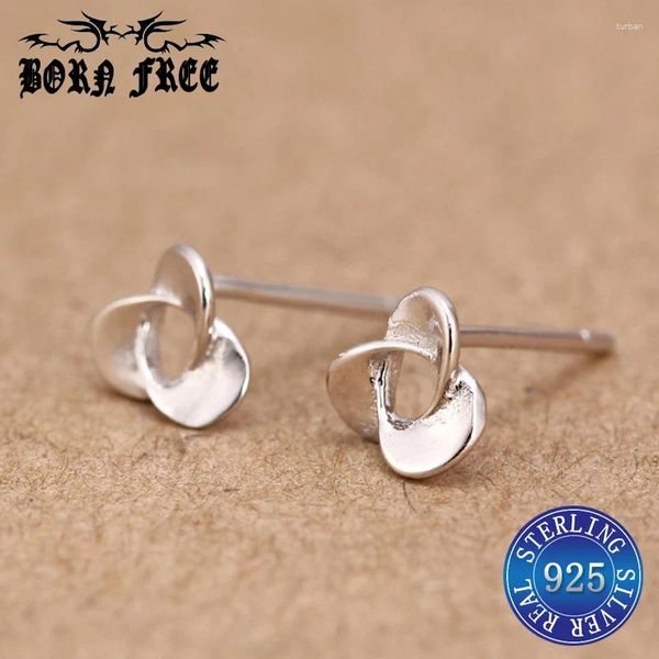 Pendientes de tuerca de Plata de Ley 925, joyería de moda, Pendientes de molino de viento, Pendientes Boucles D Oreille para mujer y niña