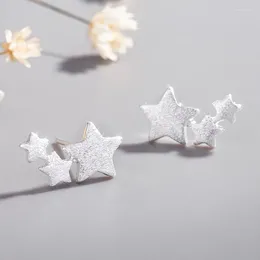 Boucles d'oreilles 925 Sterling Silver Star pour femmes enfants élégants bijoux de mariage pendentites mujer moda