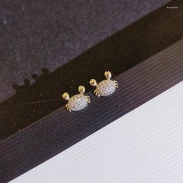 Boucles d'oreilles en argent Sterling 925, petit crabe doux et mignon, mode sauvage, petit bijou exquis pour femme, cadeau