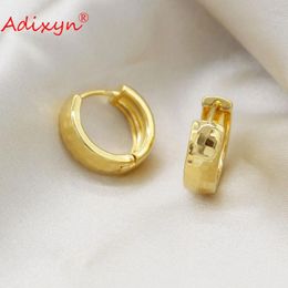 Orecchini a bottone Adixyn colore oro rotondo per donne ragazze bambini regali di gioielli da sposa per feste africane in Medio Oriente N081211