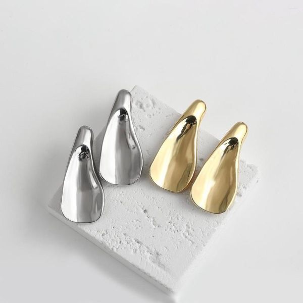 Pendientes de tuerca AENSOA de moda lindo pequeño pendiente de gota de agua joyería de moda Vintage oro plata para mujeres Brincos