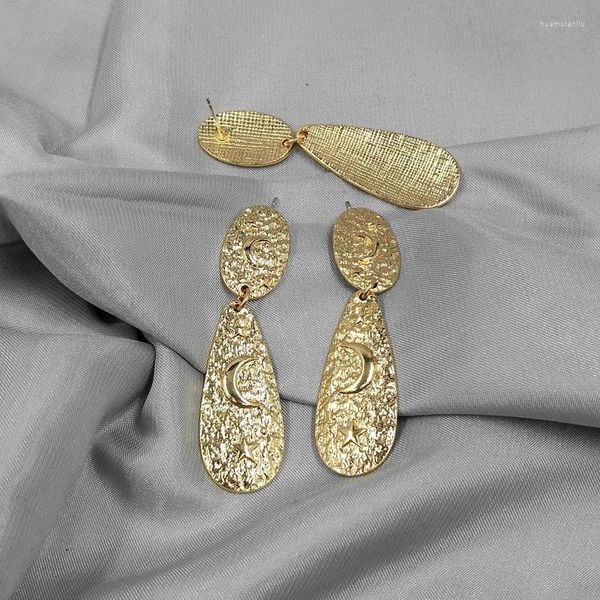 Boucles d'oreilles et American Qingdao Personnalité de bijoux de mode Fashion TrendSetter Silver Needle Star Moon Femme D99