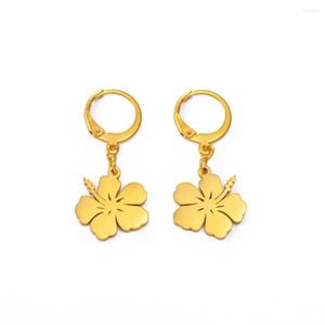 Pendientes de tuerca Anniyo Flower para mujeres niñas Guam Hawaii Jewelry Kiribati Earing Micronesia Chuuk #202321