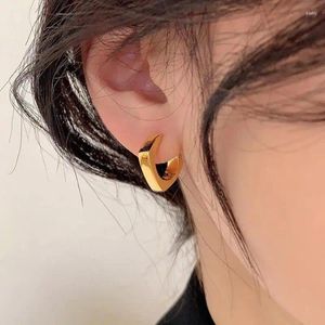 Boucles d'oreilles carrées en métal pour femmes, boucles d'oreilles classiques légères de luxe, cerceau géométrique, bijoux féminins, nouvelle collection