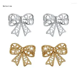 Boucles d'oreilles B36d Beautiful en dentelle à bowknot accessoire d'oreille à l'oreille Bijoux Bijoux