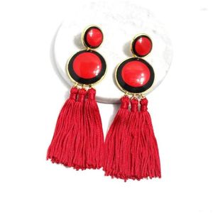 Stud Earrings Barokke stijl Fashion Europe en de Verenigde Staten tonen Tassel Round MTI-kleurmodellen Wild 957 Drop Delivery Sieraden DHVGN