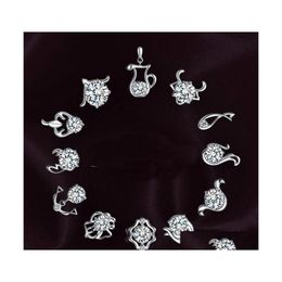 Boucles D'oreilles Beautifly Véritable Sterling Sier Highgrade Zircon Bijoux En Gros Oreille Signe Boucle D'oreille Drop Delivery Dhnxp